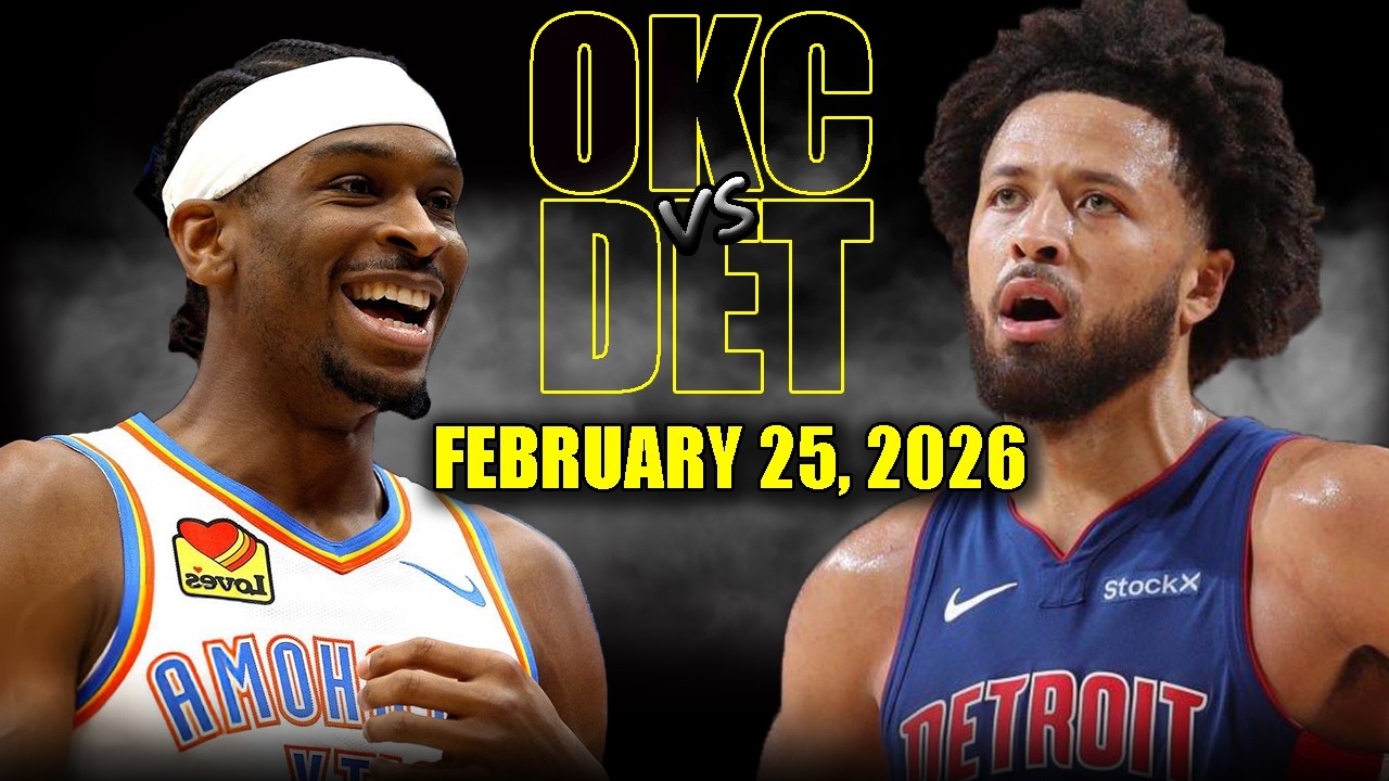 Oklahoma City Thunder vs Detroit Pistons Full Game Highlights – February 25, 2026 | NBA Season