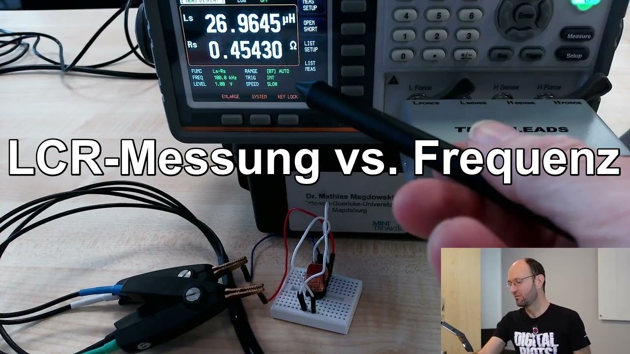 Warum beeinflusst die Anregungsfrequenz eines LCR-Meters die Messung von Induktivität & Widerstand?