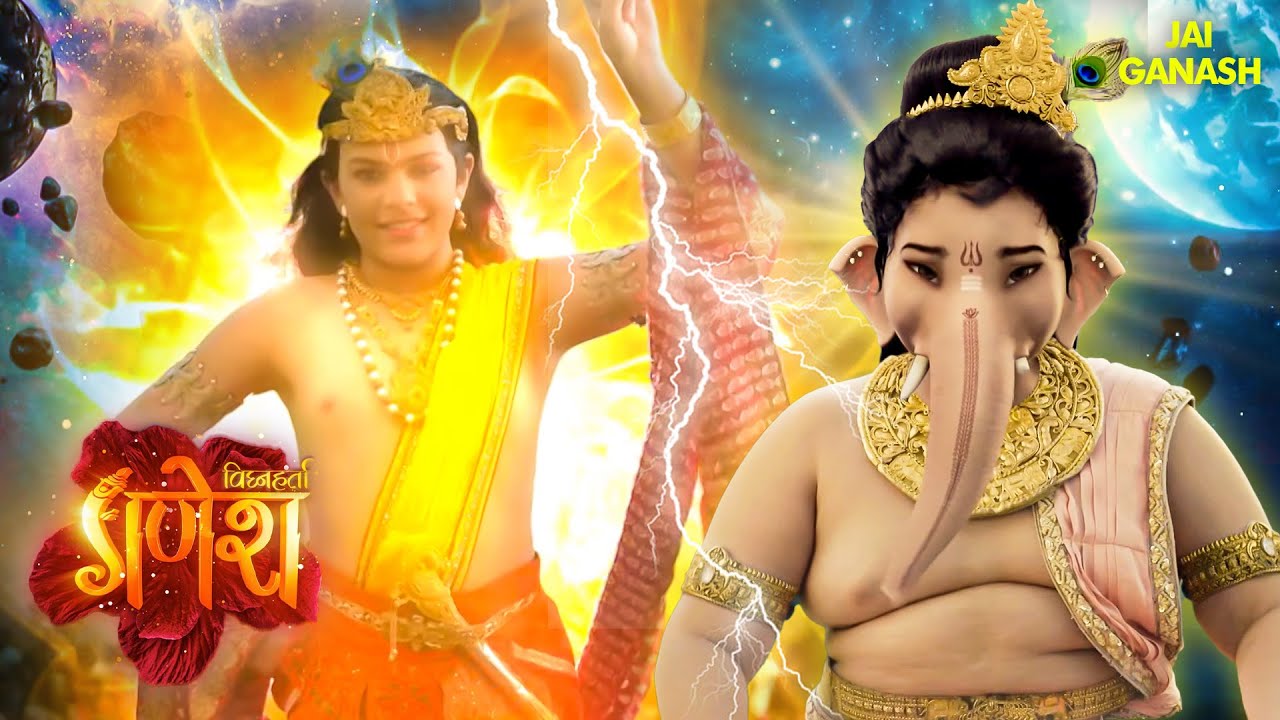 नन्हे कृष्ण ने उठाया गोवर्धन पर्वत अपनी उंगली से | Vighnaharta Ganesh | Ganpati Bappa Morya | Shiva