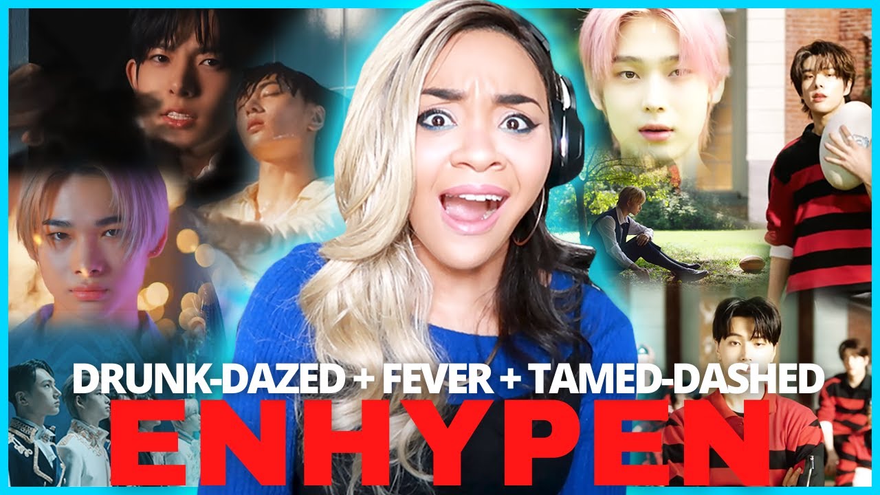 Reaction to ENHYPEN 'Drunk-Dazed', 'FEVER', & 'Tamed-Dashed' MVs - THIS IS ACTUALLY ILLEGAL OMG!!!