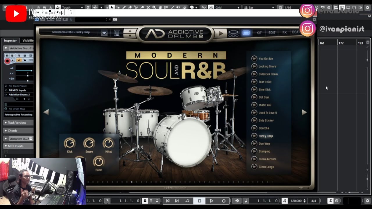 CARA MEMBUAT DRUM MIDI MENJADI SEPERTI DRUM ASLI | #ivanstudiowebcam