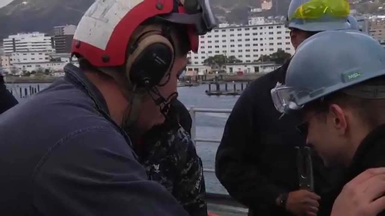 Sailors Train for Flight Deck Emergency