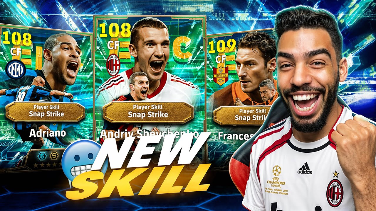 I TESTED THE NEW  SNAP STRIKE SKILL&hellip; 😳 SHVCHENKO + TOTTI + ADRIANO eFootball 27 mobile 🔥