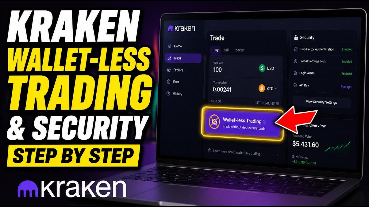 Как настроить Kraken Wallet-less trading и параметры безопасности &mdash; пошаговое руководство