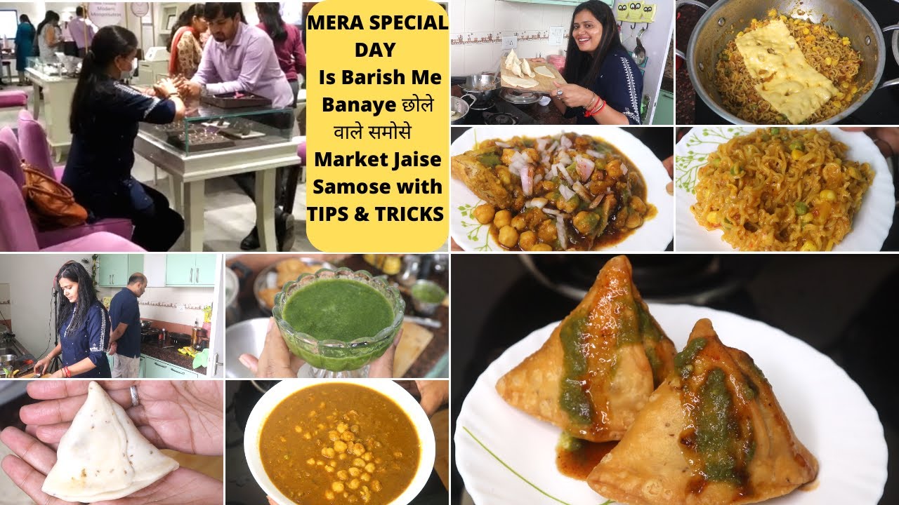MERA SPECIAL DAY | Is Barish Me Banaye छोले वाले समोसे | Market Jaise Samose with TIPS & TRICKS |
