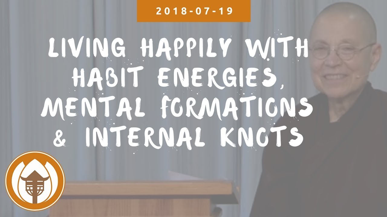 Living Happily with Habit Energies, Mental Formations and Internal Knots | Sr Từ Nghiêm, 2018 07 19