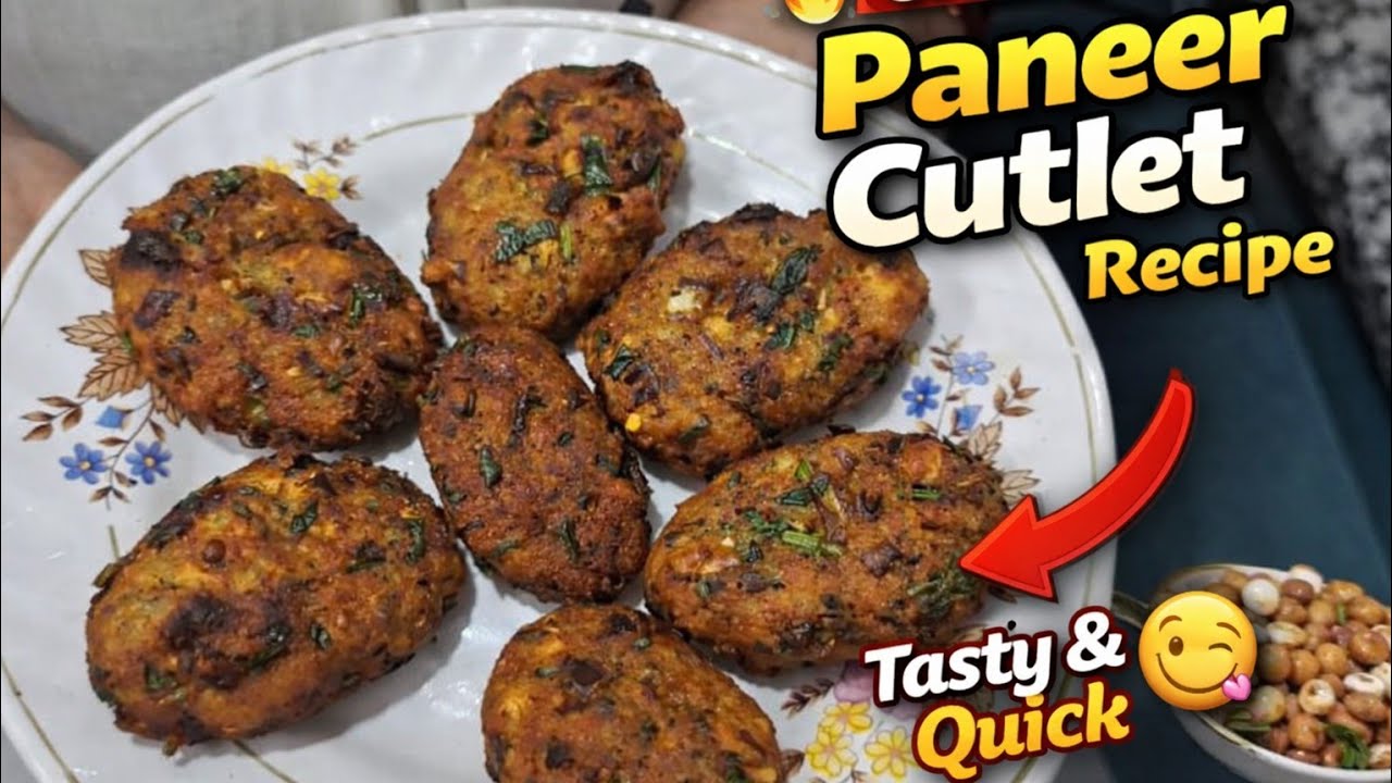 “Homemade paneer cutlets better than street food 🔥” || “Paneer lovers, this one’s for you 🧀🔥” || 