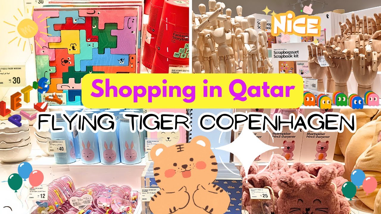 Shopping in Qatar | FLYING TIGER Copenhagen NOW OPEN #StationeryHaul