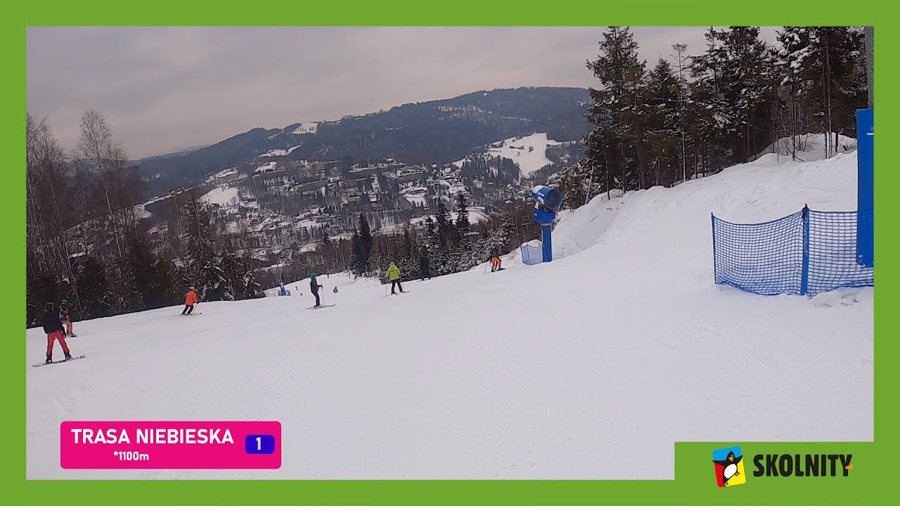 Skolnity Ski&Bike Park w Wiśle - Trasa Niebieska