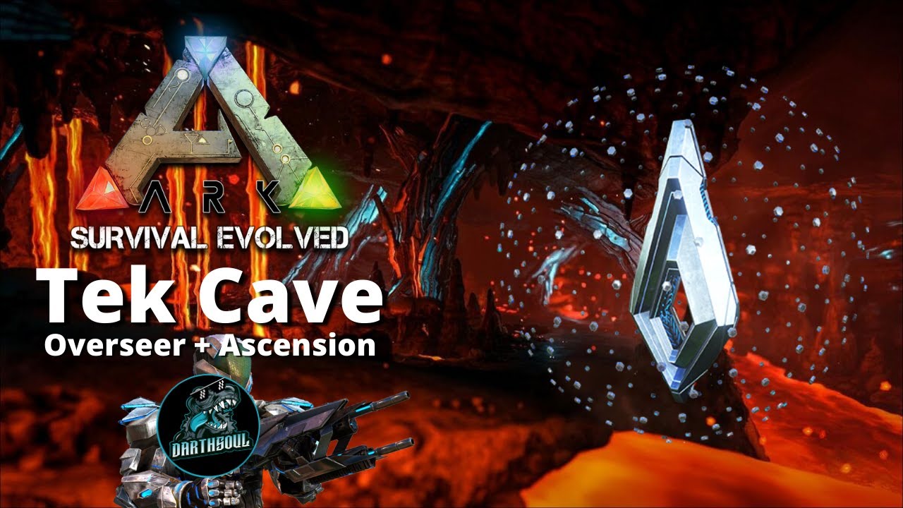 ARK Tek Cave Walkthrough (Official) // How To Beat The Tek Cave And Overseer Boss / ARK Ending