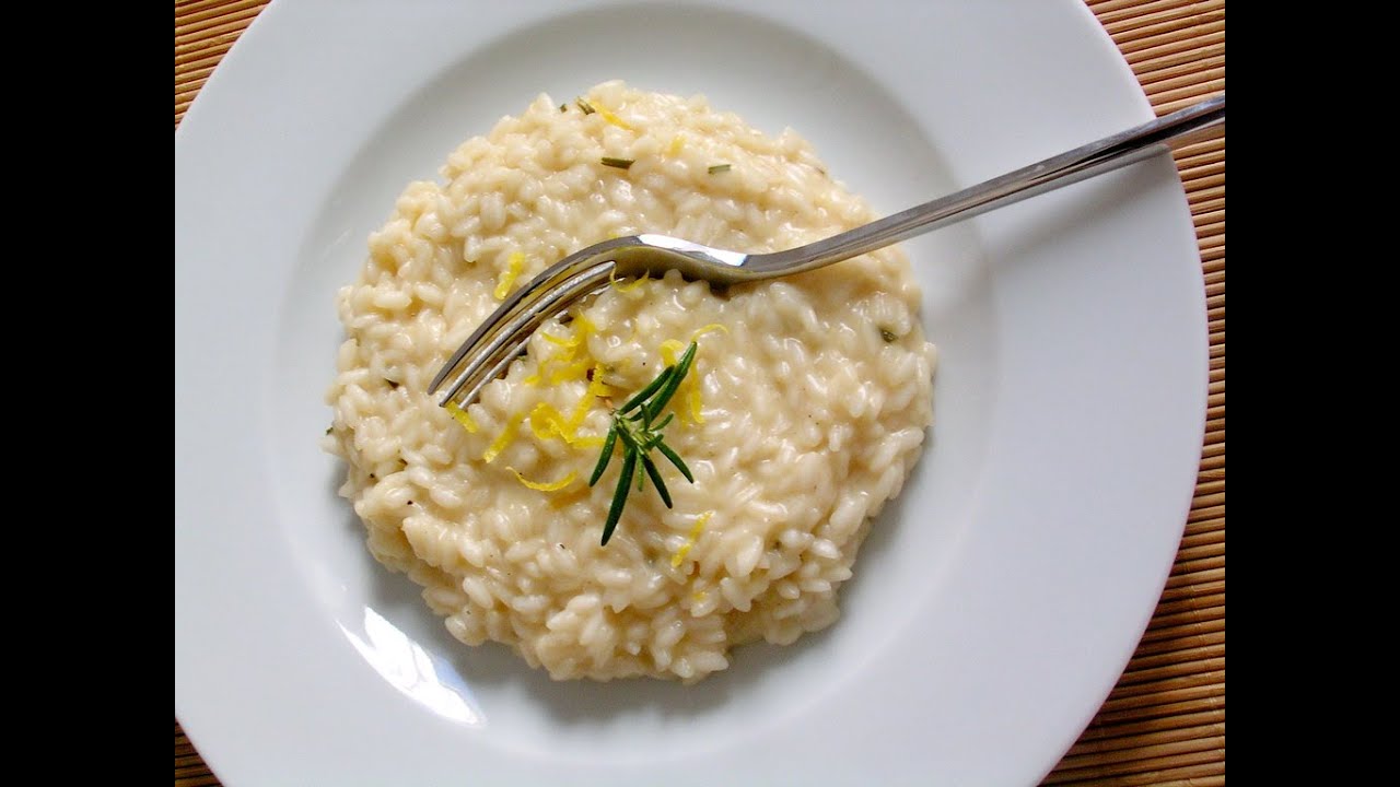 Risotto al limone e rosmarino