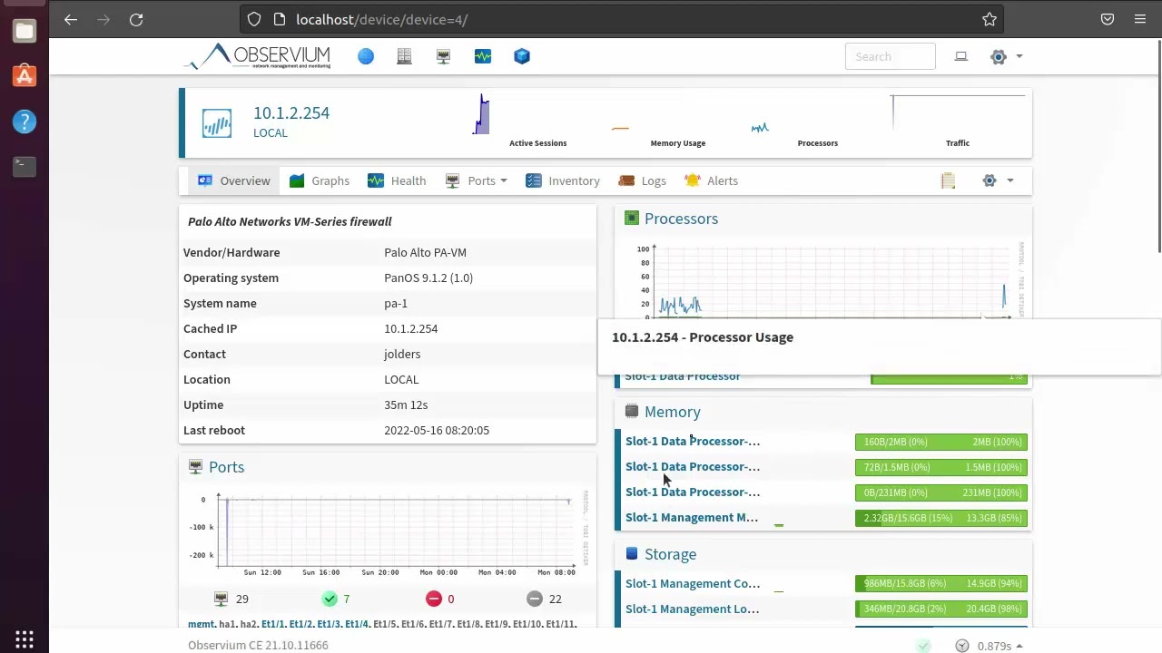 Palo Alto - SNMP v2 (Observium) - Part 3