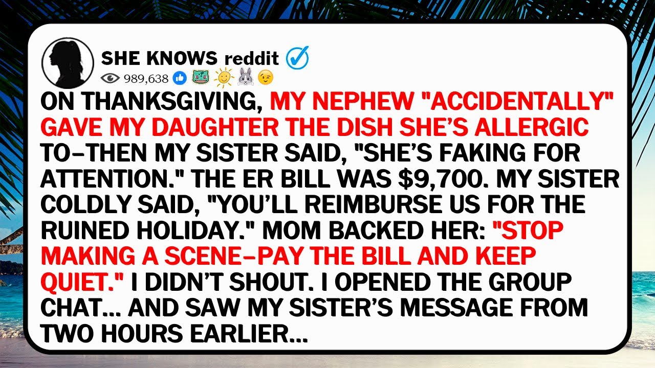 On Thanksgiving, My Nephew ‘Accidentally’ Gave My Daughter The Dish She’s Allergic To—Then My Sister
