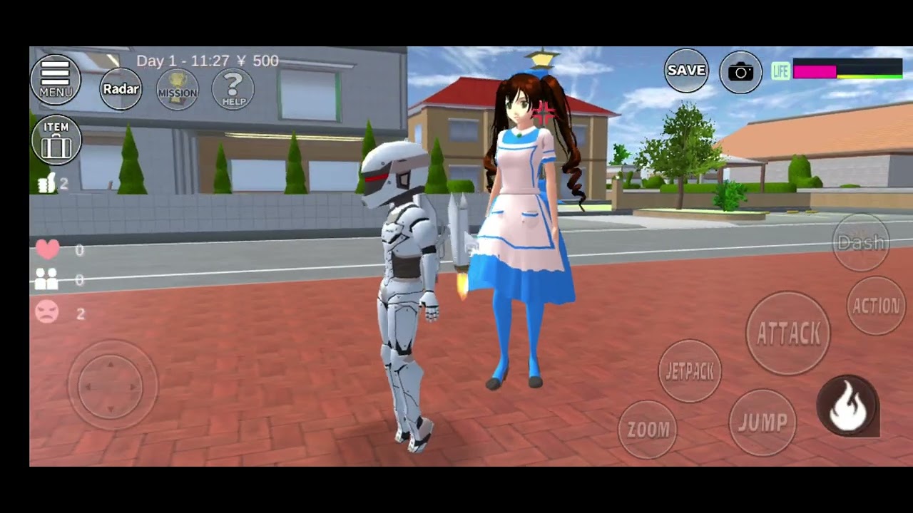 Sakura ada jamur dan jamur moon