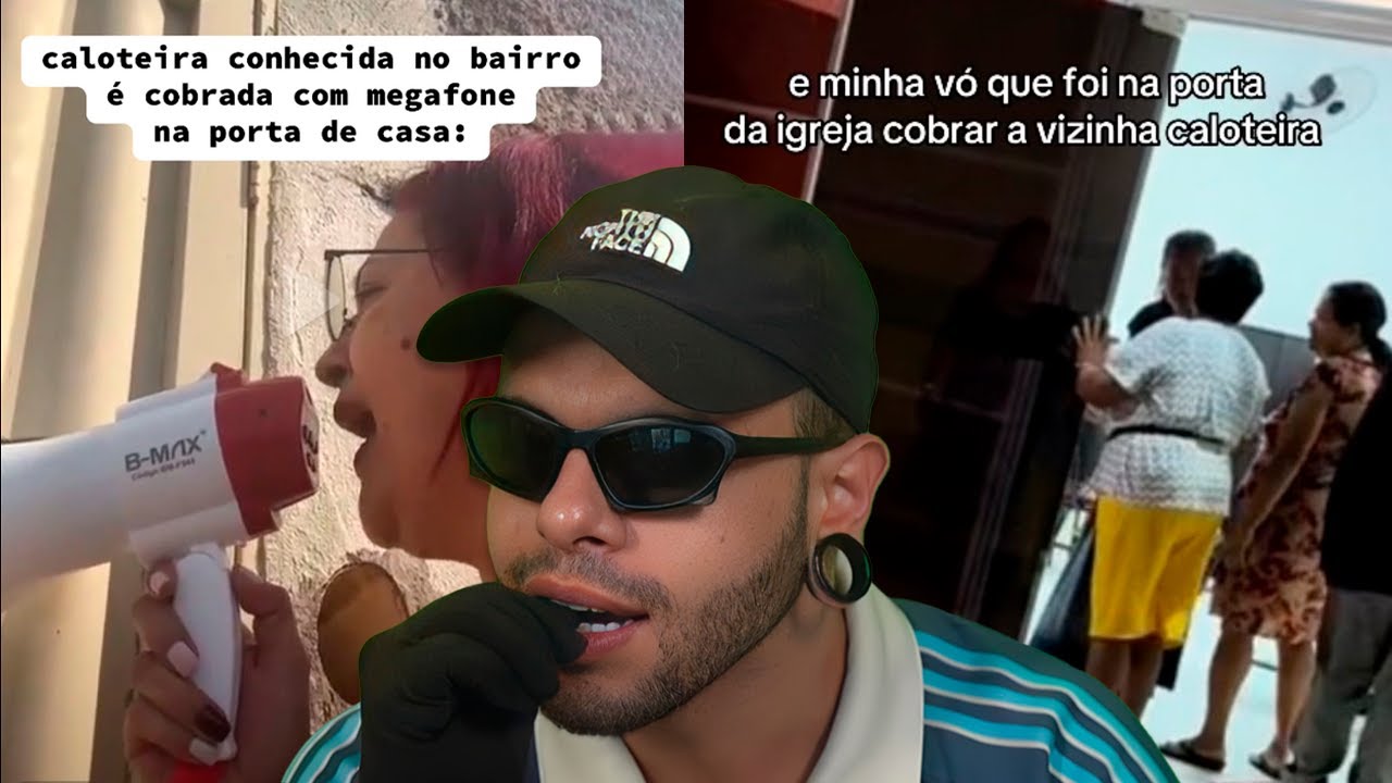 tretas pesadas de pessoas cobrando caloteiros