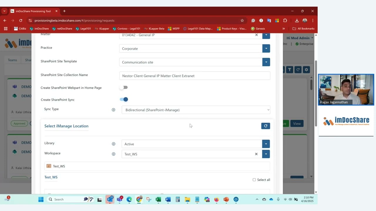Webinar: Simplify Provisioning & Governance of iManage, Microsoft Teams & SharePoint Client Extranet