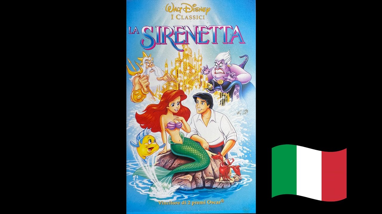 Opening The Little Mermaid VHS 1991 ITALIANO