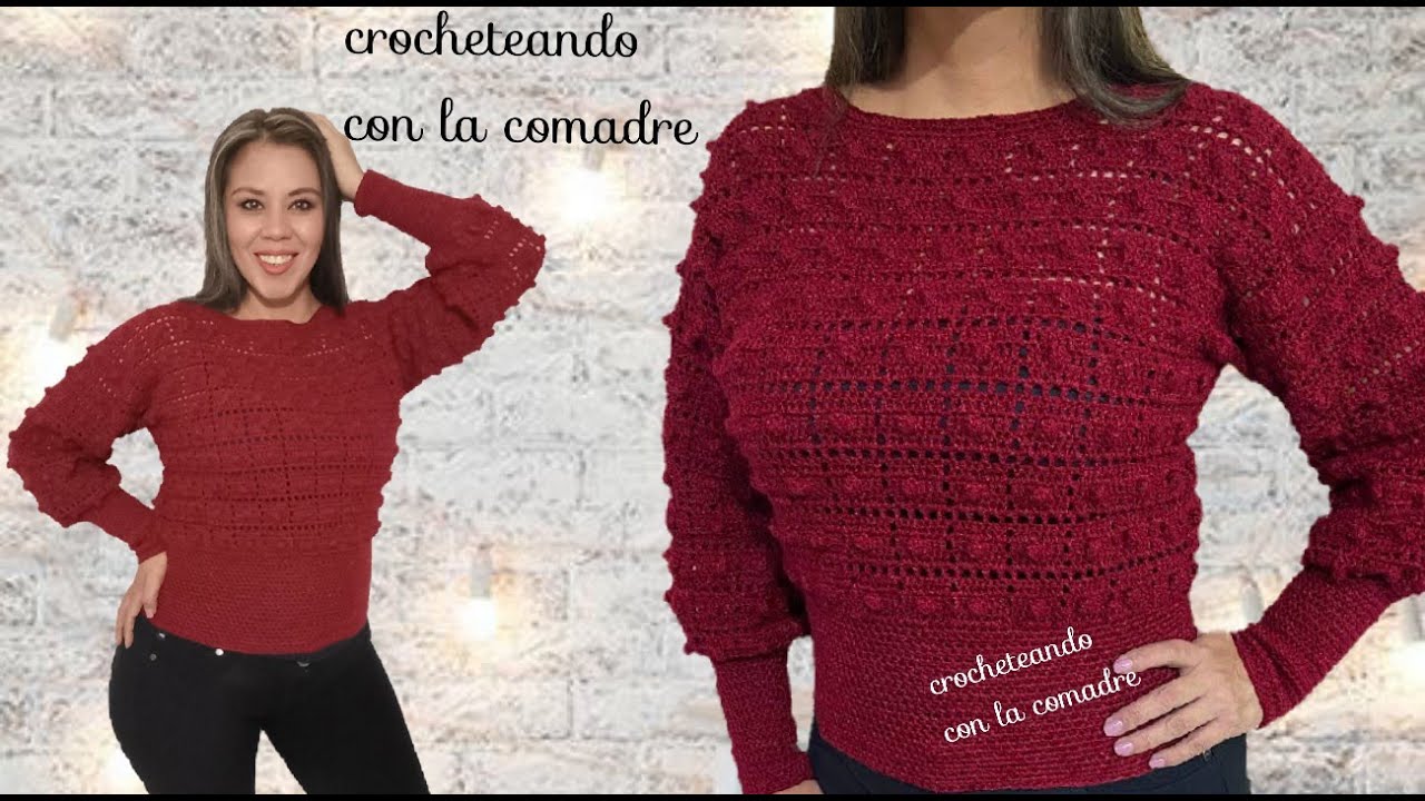 ⭐⭐⭐⭐⭐TUTORIAL BLUSA ELEGANTE A CRTOCHET EN PUNTO GARBANZO PARTE#1💖