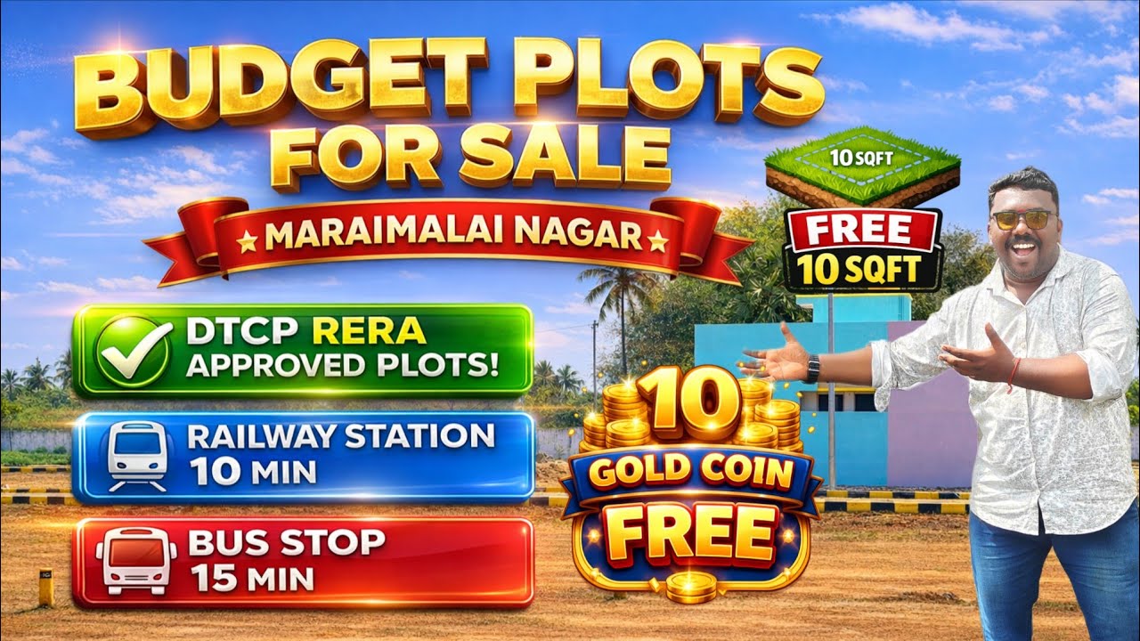 Maraimalai Nagar Plots for Sale | Best Investment Opportunity | DTCP Approved | Near GST Road