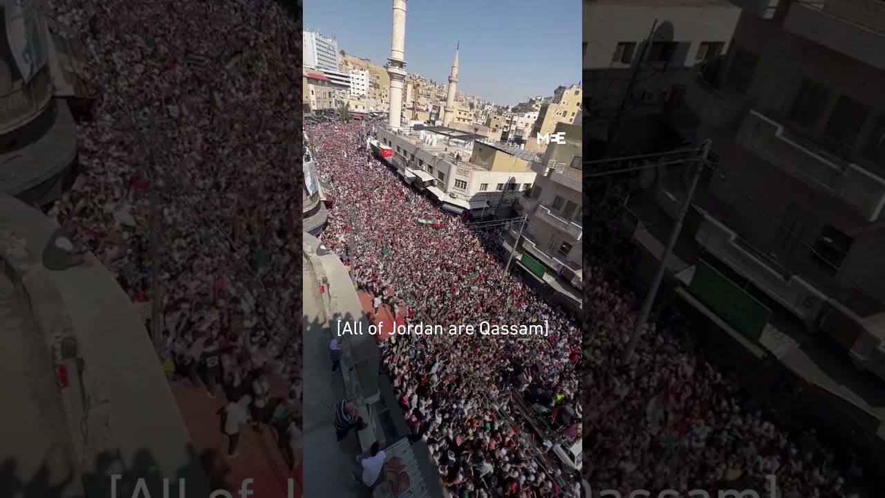 Mass protests for Palestine erupt in Amman, Jordan