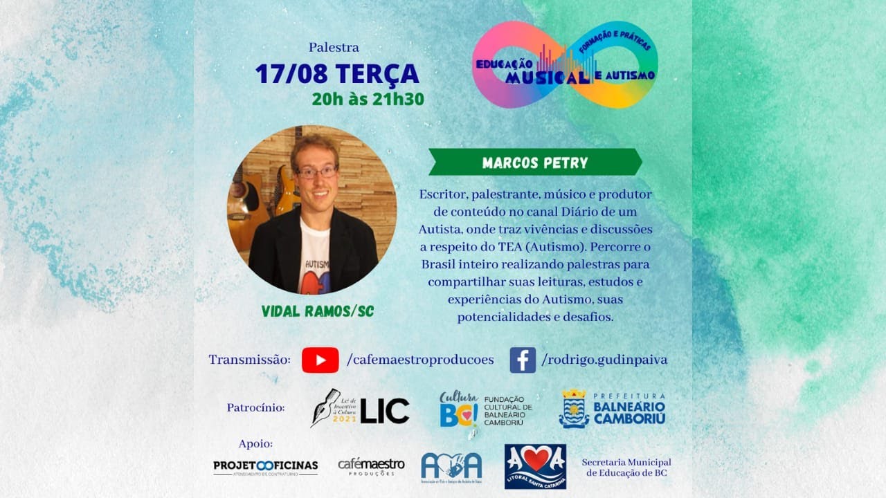 Educa&ccedil;&atilde;o Musical e Autismo  - Live 1 - Marcos Petry