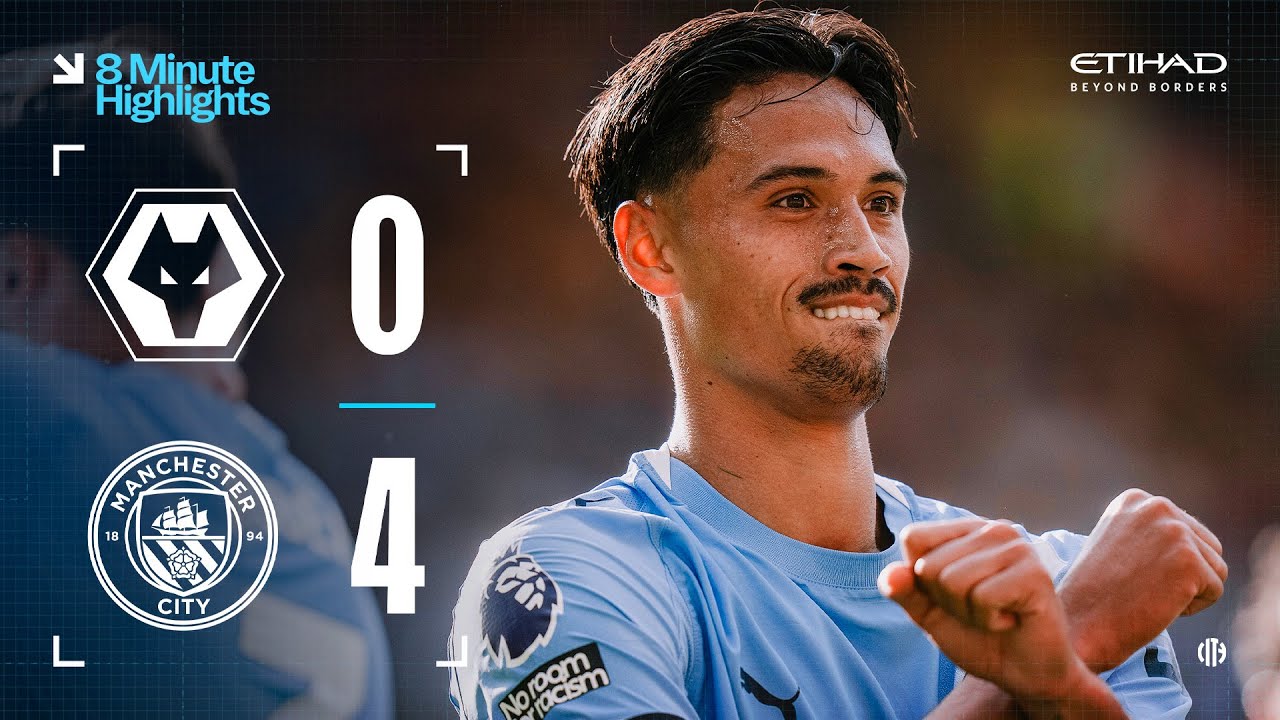 EXTENDED HIGHLIGHTS | Wolves 0-4 Man City | Haaland (2), Reijnders & Cherki Goals! 