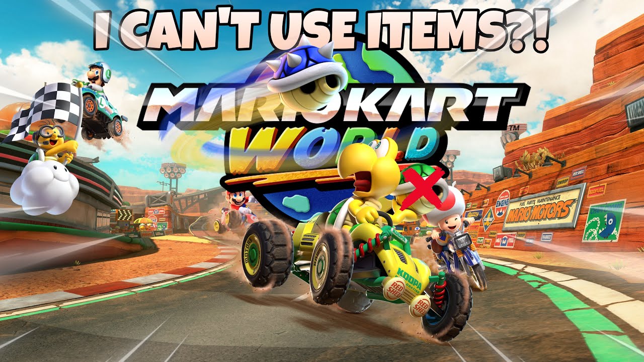 I Tried to Win Mario Kart Without Using Items!