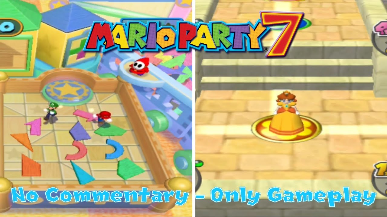 Mario Party 7 - Grand Canal (No Commentary) | Mario vs Luigi vs Peach vs Daisy