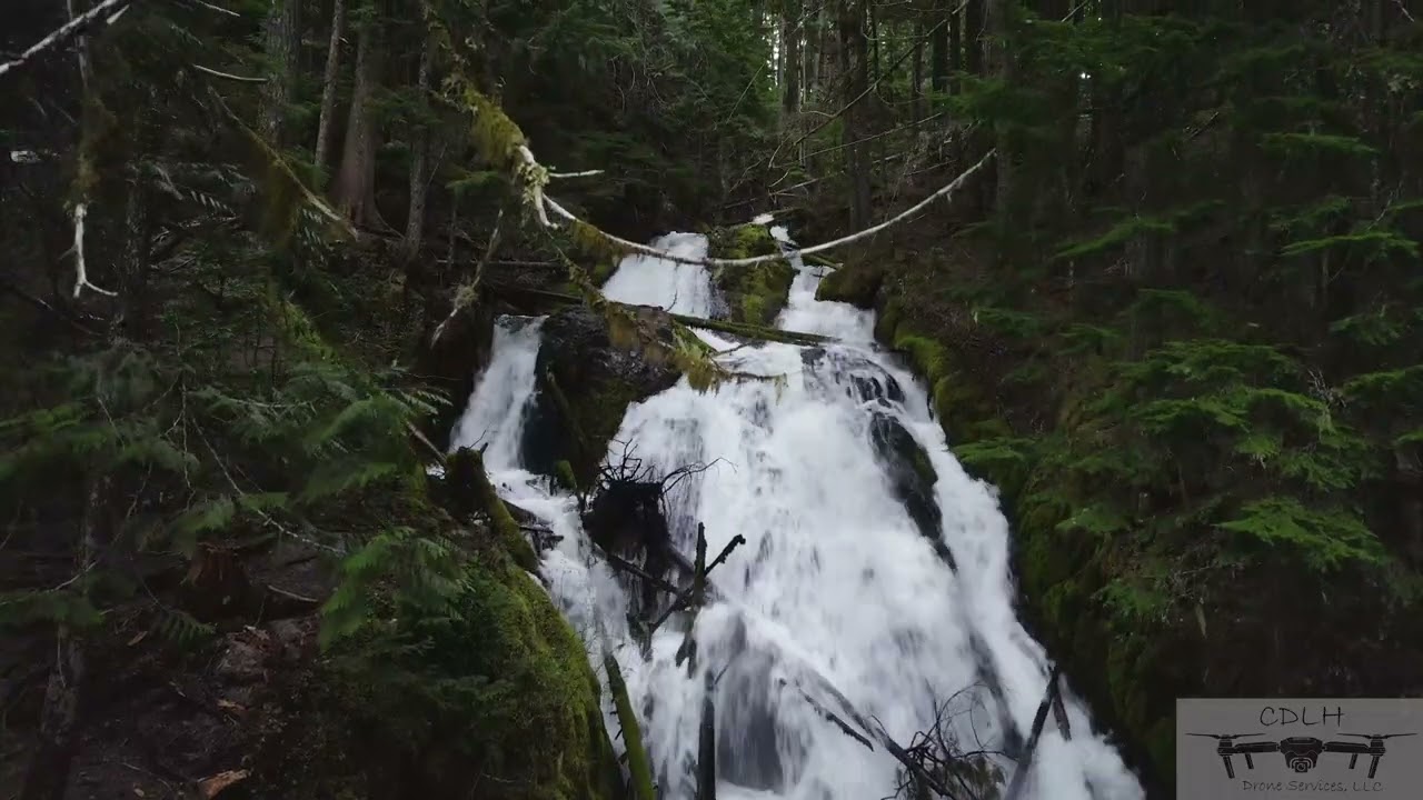 Little Zigzag Falls| 4k drone footage w/ DJI Mavic Air2S