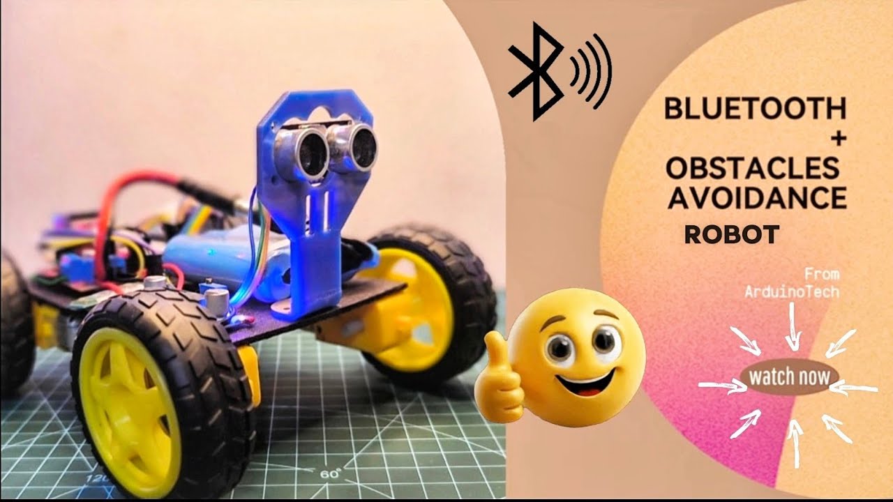 How to make  Bluetooth and Obstacles Avoidance Robot | Arduino project | iot project | robotics