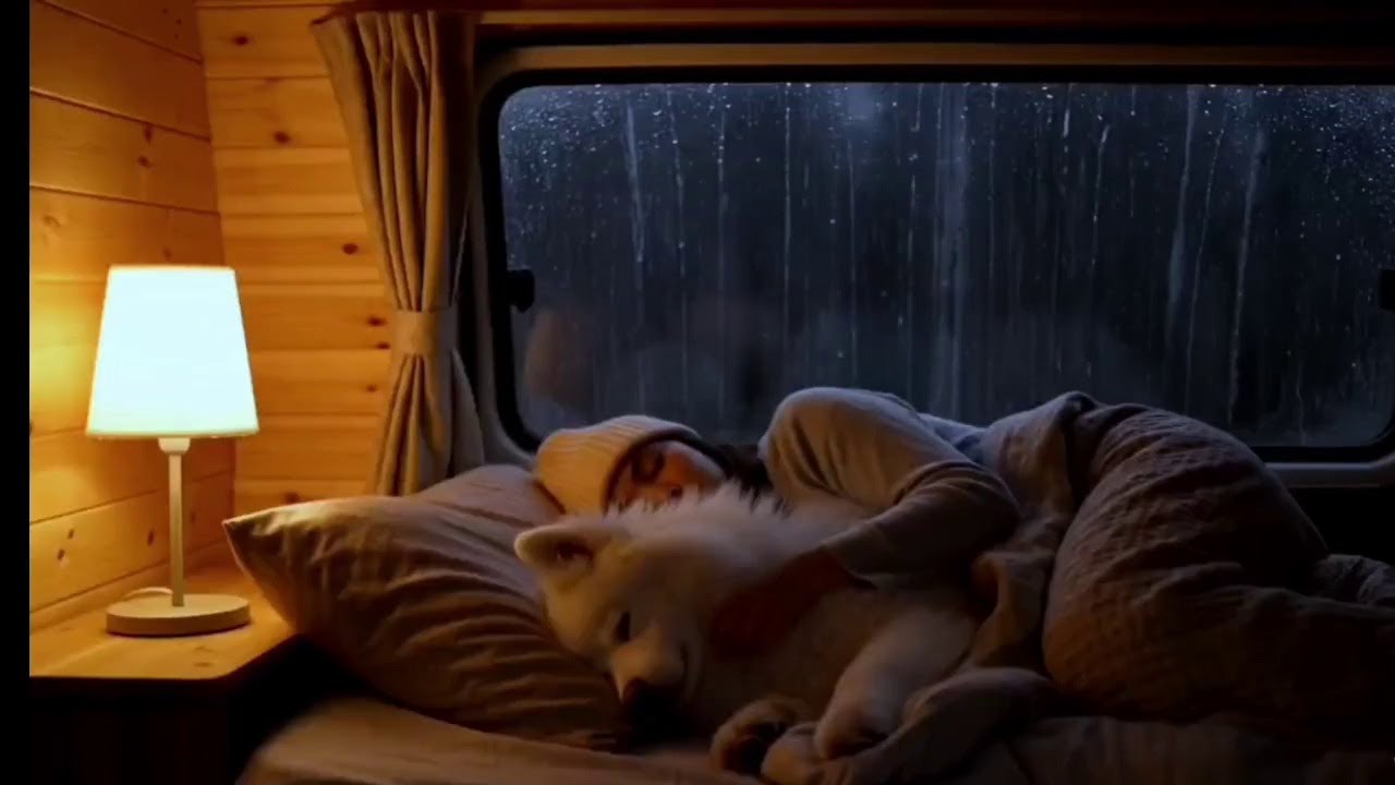 Night Rain Inside Car – Soothing ASMR Sounds for Stress Relief & Sleep