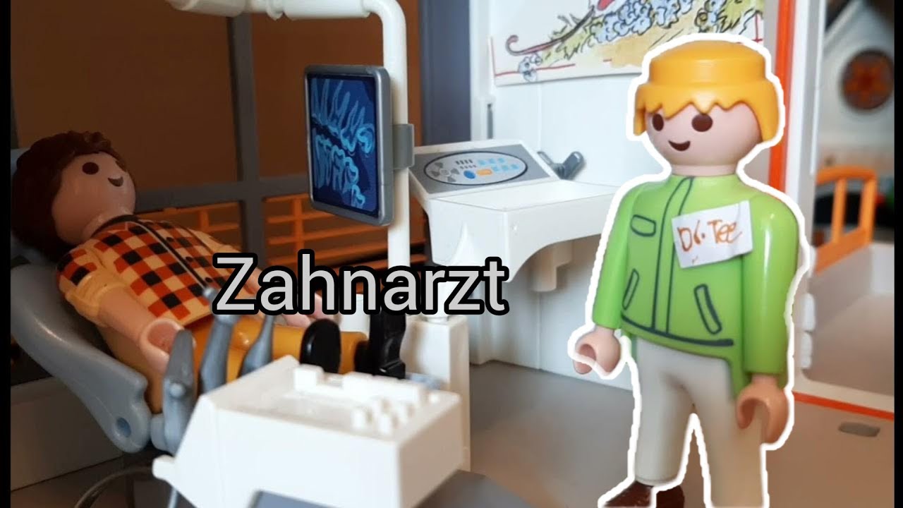 Familie Luns playmobil Geschichte/John beim Zahnarzt :Folge 12