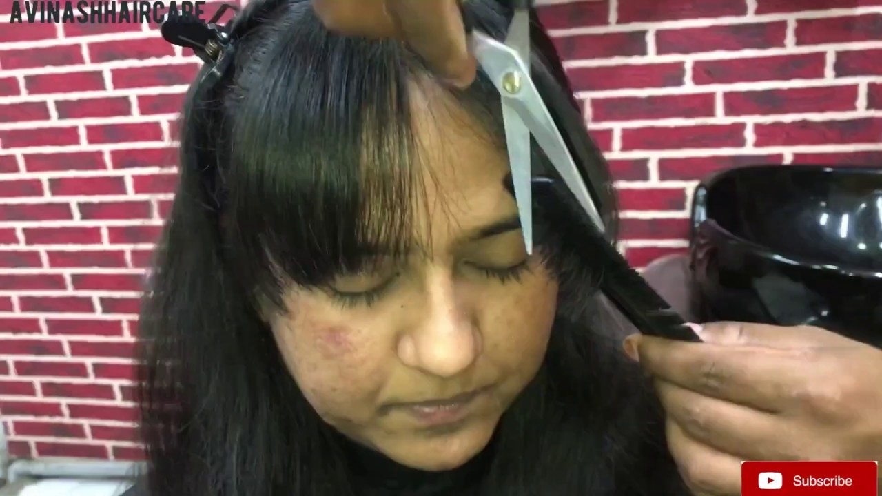How to Fringe hair cut / bangs hair cut/ front flicks hair cut/ tutorial/Step by step/easy way/hindi