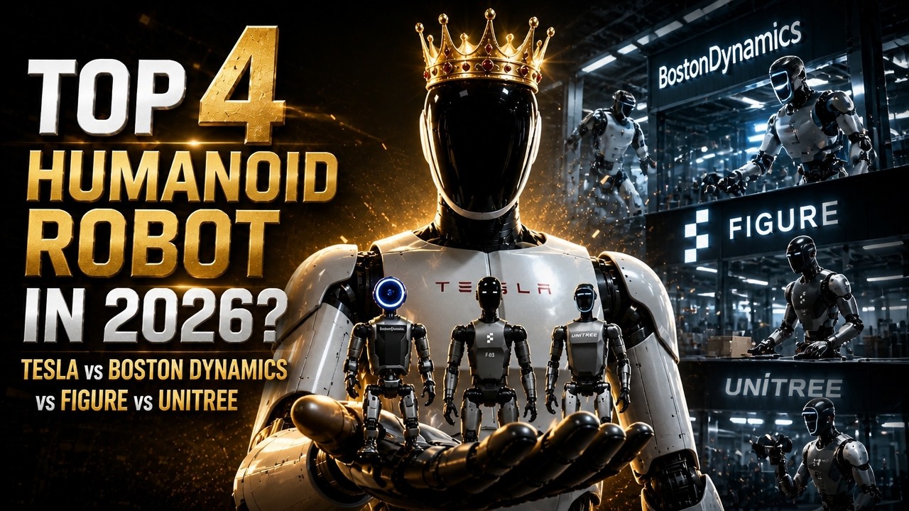 TOP 4  Humanoid Robot in 2026? Tesla vs Boston Dynamics vs Figure vs Unitree