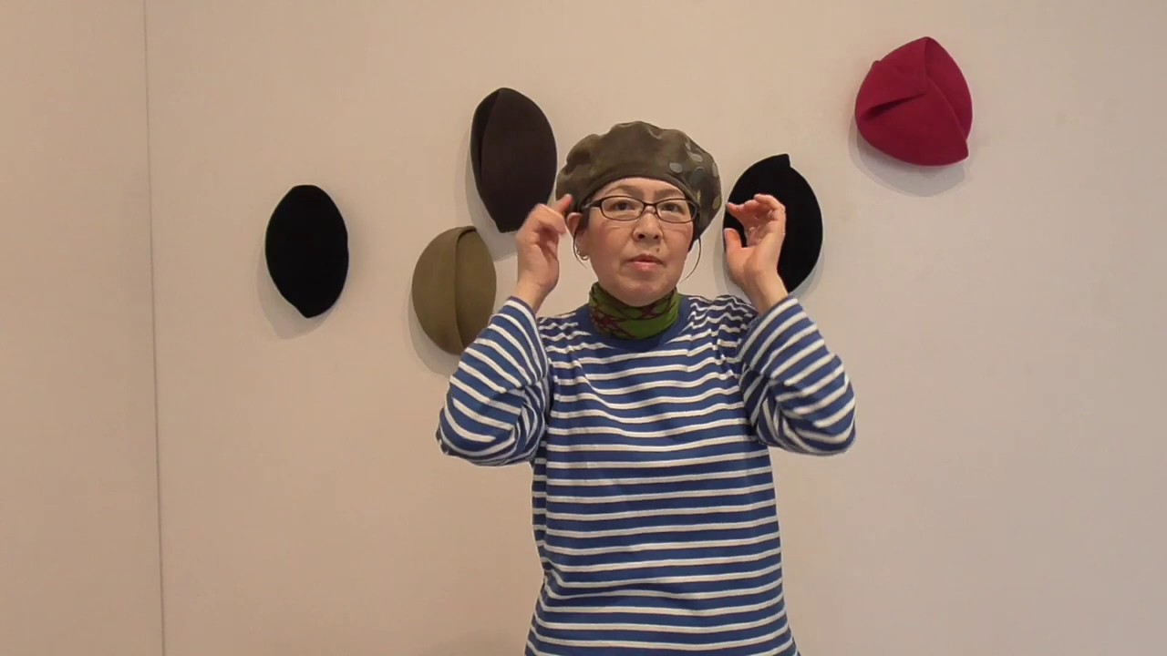 「＊ May Field ＊ みやこさんの帽子」 ベレーの上手なかぶり方