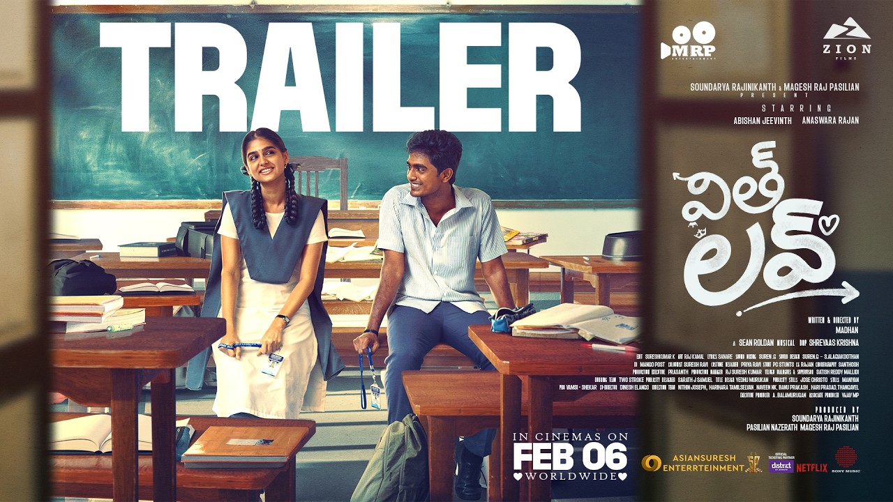 With Love (Telugu) Trailer | Abishan Jeevinth, Anaswara Rajan | Sean Roldan | Madhan | Feb 6th