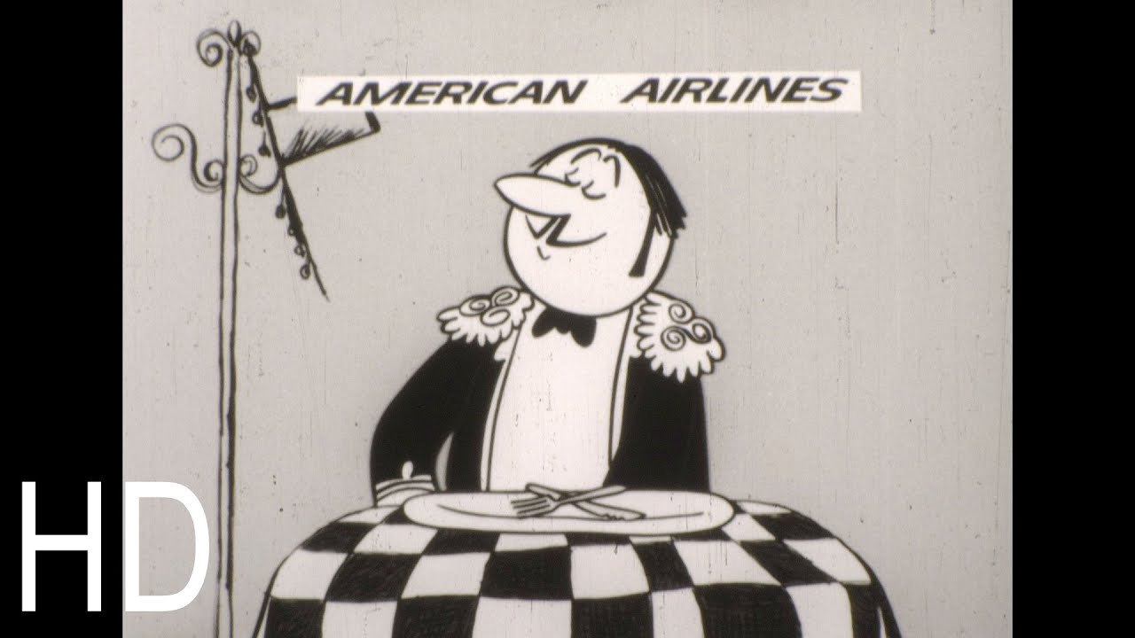 Raid Insect Spray / American Airlines 1960s Vintage Commercials In Spanish Española HD16mm Animated