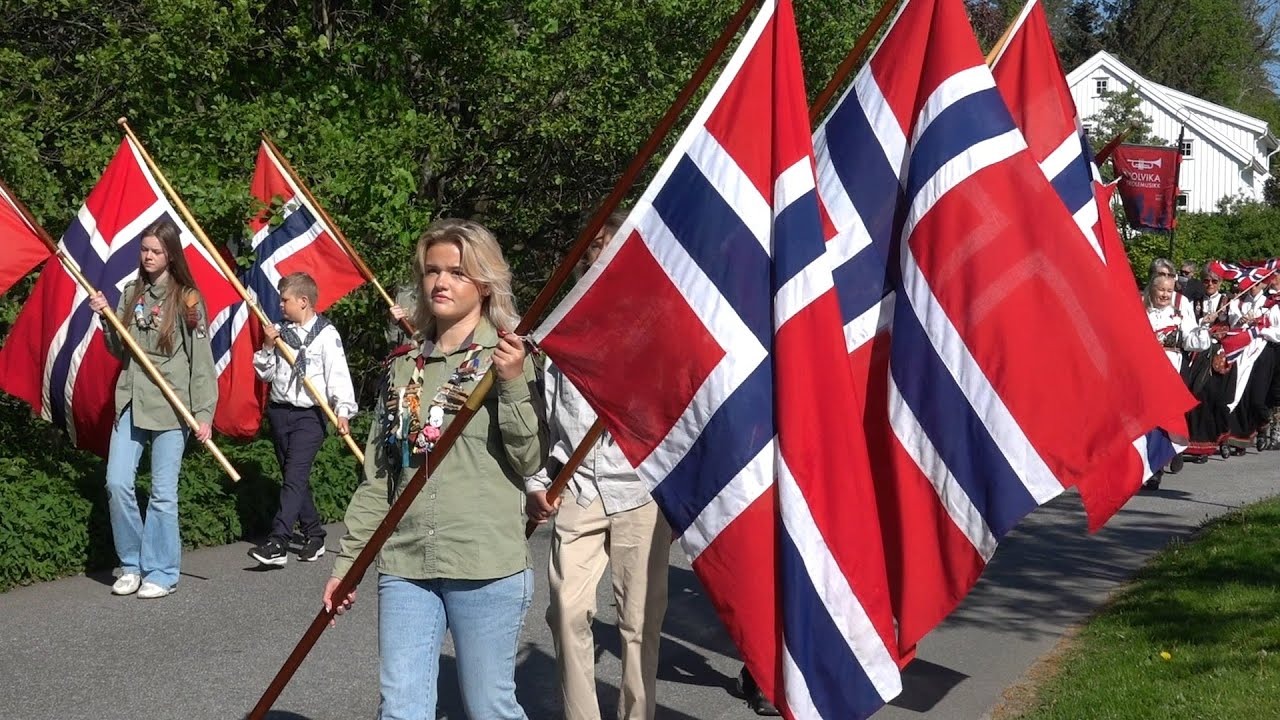 17th of May Parade (Barnetoget) 2025 Grimstad, Norway #May17 #norwegian #nationalholiday
