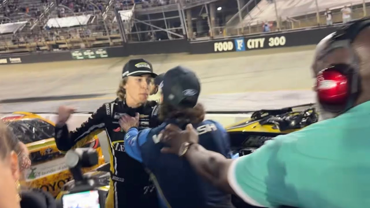 Carson Hocevar & Ryan Blaney on Pit Road at Bristol! 