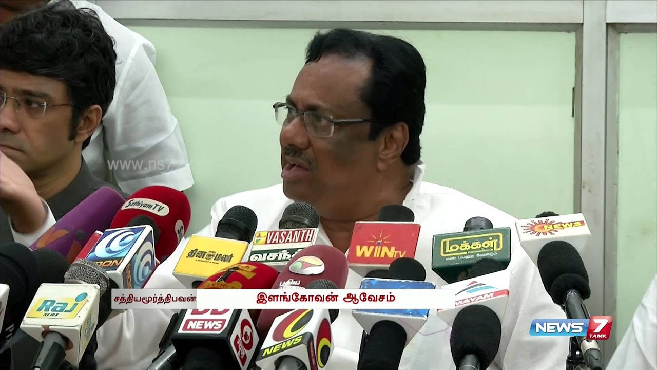 Fight became very personal between EVKS Elangovan and the reporter | Tamil Nadu | News7 Tamil