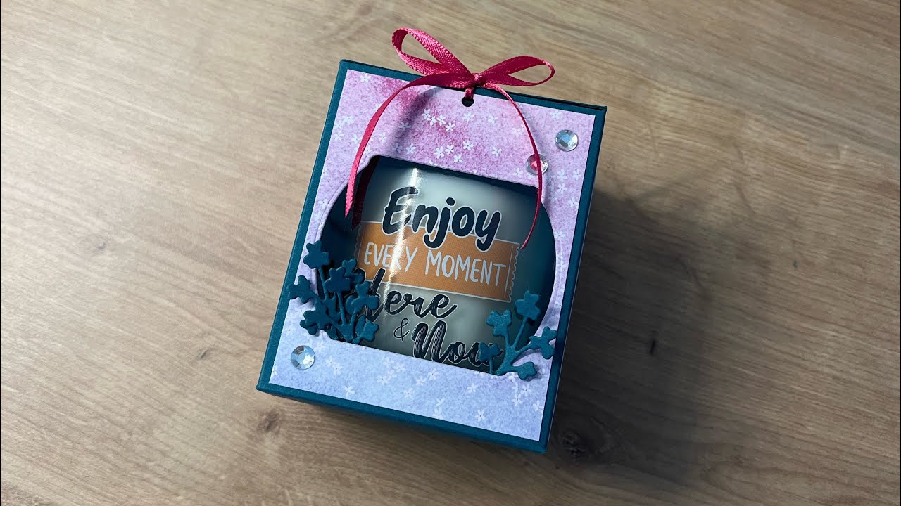 🕯️ #Kerzenverpackung mit Sichtfenster #Box mit Fenster #Verpackung für Kerze basteln 🕯️