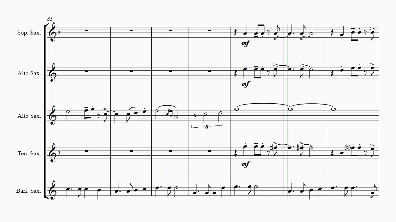 Misty - Samba - Saxophone Quartet