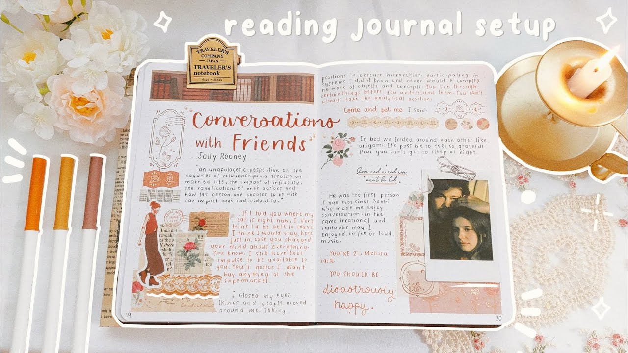 relaxing READING JOURNAL setup 📖 ✍🏻