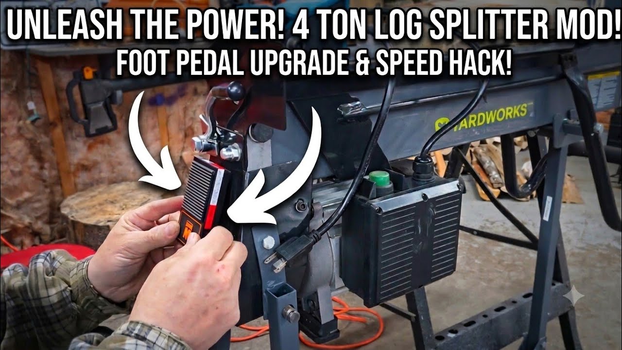 Electric Log Splitter One Hand Modification