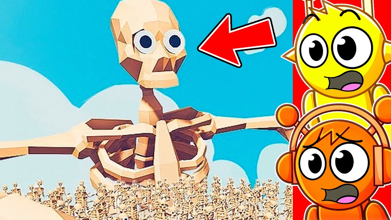 Reacting to 200 MEGA SKELETONS vs GODS (TABS)