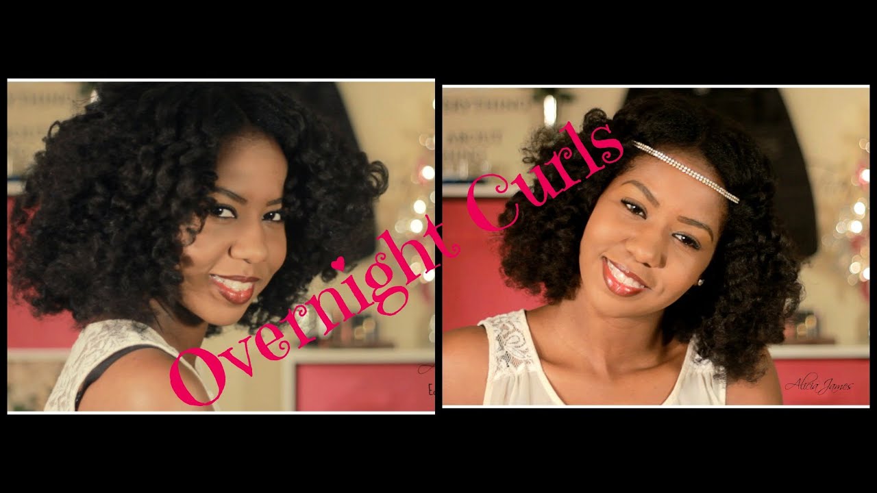 Beautiful Overnight Curls On Natural Hair ❋Holiday Hair ❋