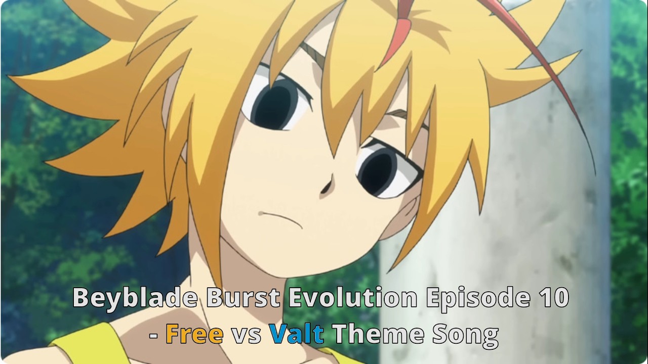 Beyblade Burst Evolution Episode 10 - Free vs Valt Theme Song