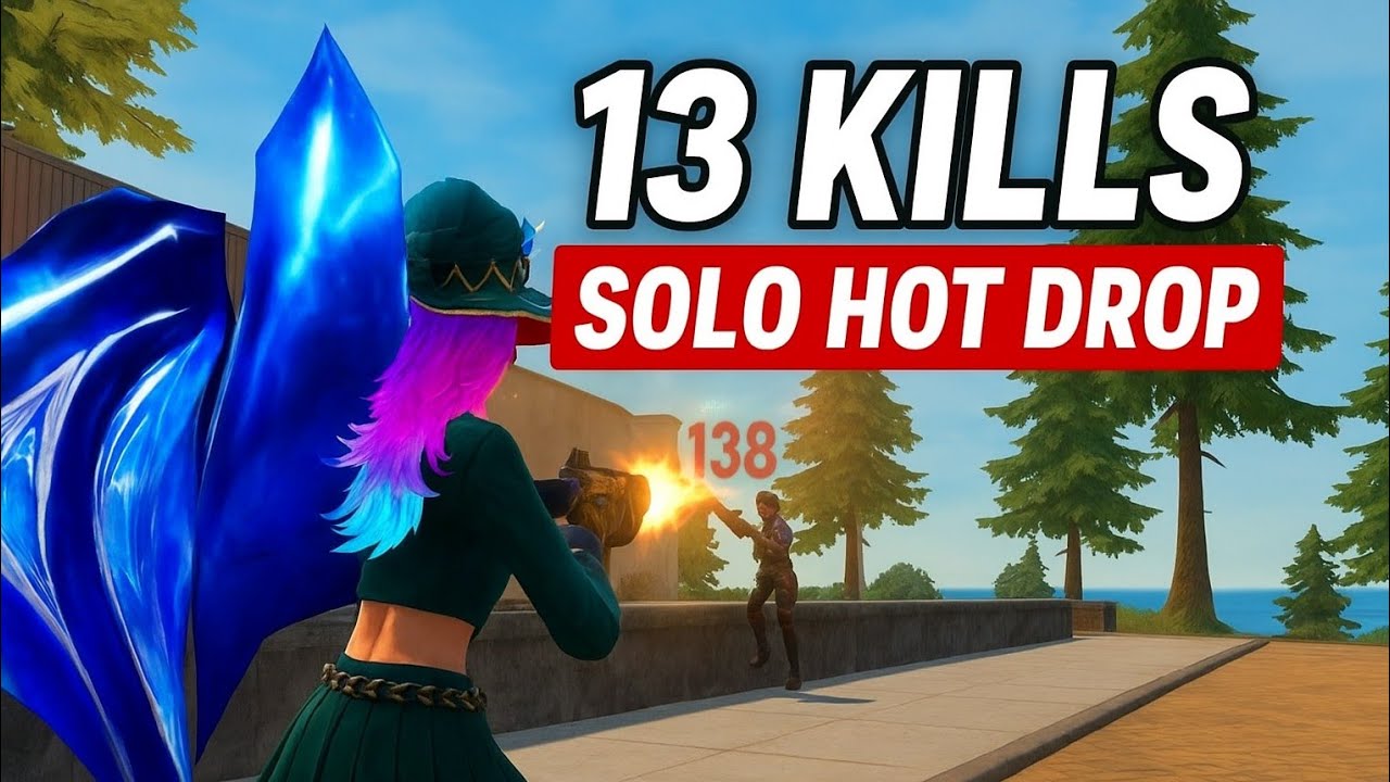 FREE FIRE BERMUDA SOLO HOT DROP! 