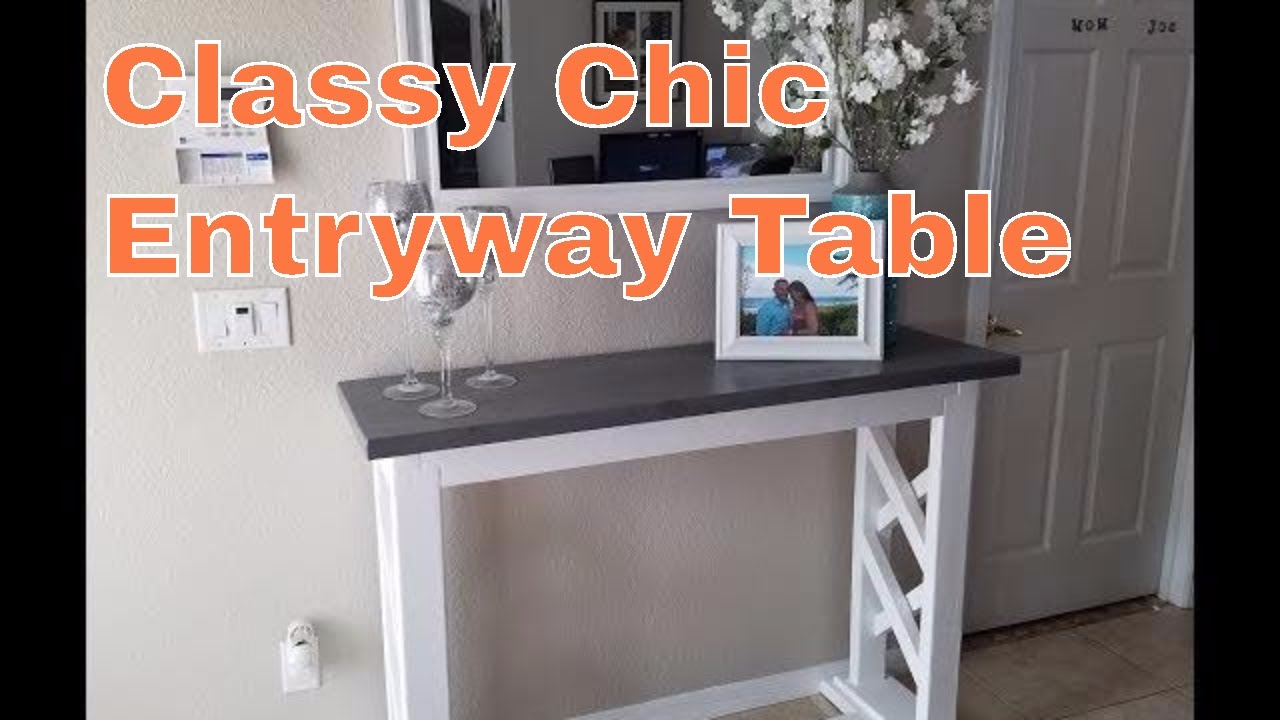 Build a rustic farmhouse entryway table / sofa table / console table