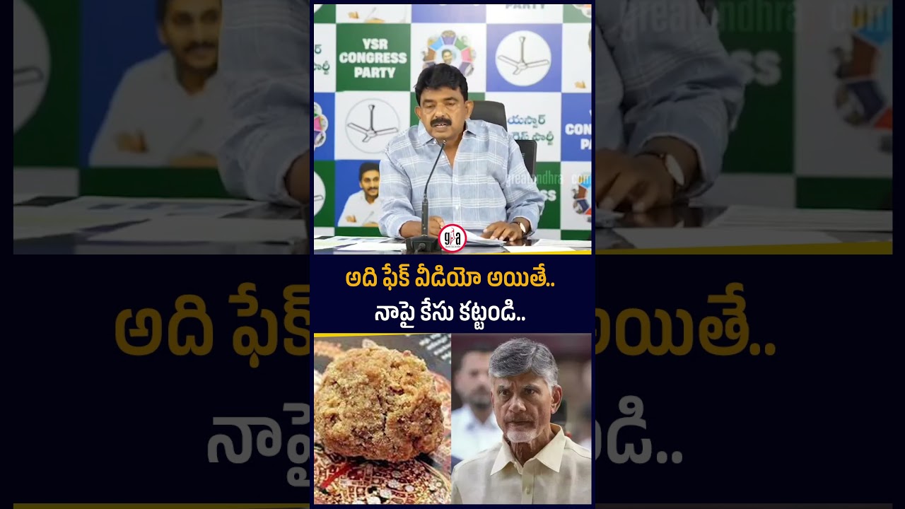 అది ఫేక్ వీడియో అయితే..నాపై కేసు కట్టండి : Perni Nani About Chandrabbau | greatandhra.com